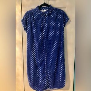 Ladies Button Down T-Shirt Dress